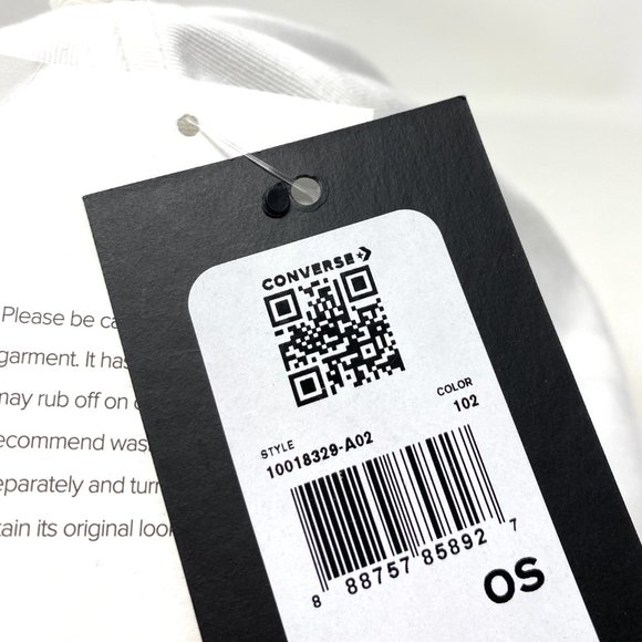 🔥HOT SALE🔥Converse Converse All Star Cap White Cotton Unisex 10018329-A02 - Picture 5 of 5